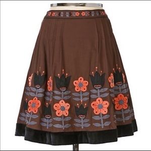 Lithe Anthropologie Backyard Garden Skirt EUC Sz 4